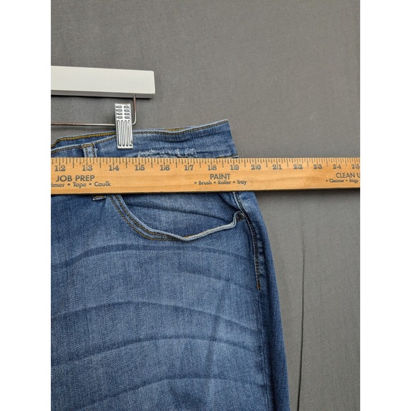 Judy Blue Jeans Skinny Fit Distressed Leopard Cheetah Print Sz 20 W - Picture 6 of 11